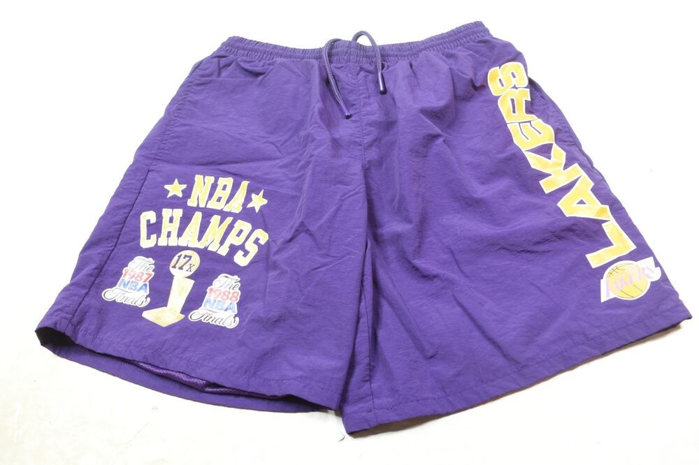 Mitchell & Ness Los Angeles Lakers NBA Champs Basketball Shorts Mens Medium